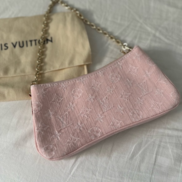 Louis Vuitton Pink Denim Liv Pochette - Picture 4 of 5